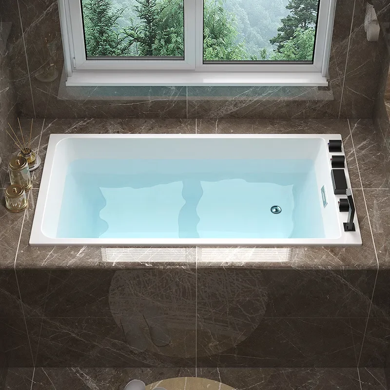 for Deep Bubble Japanese Style Small Apartment Embedded Bathtub Household Adult Internet Celebrity Small Self Masonry Acrylic