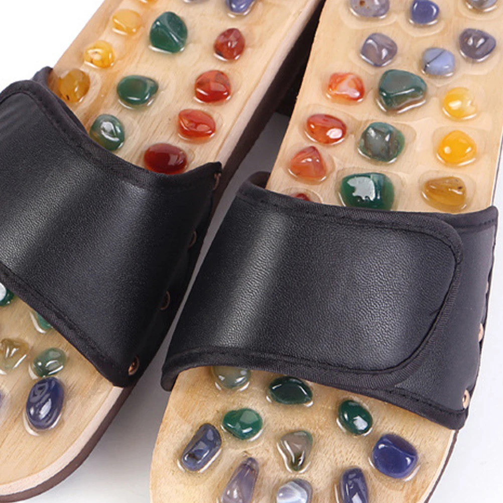 

Massage Slippers Foot Health Shoes Agate Sandals Acupressure Massager Reflexology Tools Comfortable Sole Promoting