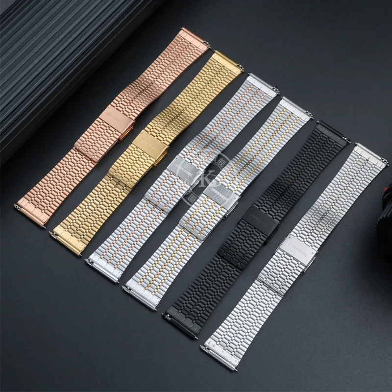 Quick Release Stainless Steel Watch Band For Tissot T063 Series Strap for Citizen Casio EFR-303 Men Women Bracelet 20mm 22mm