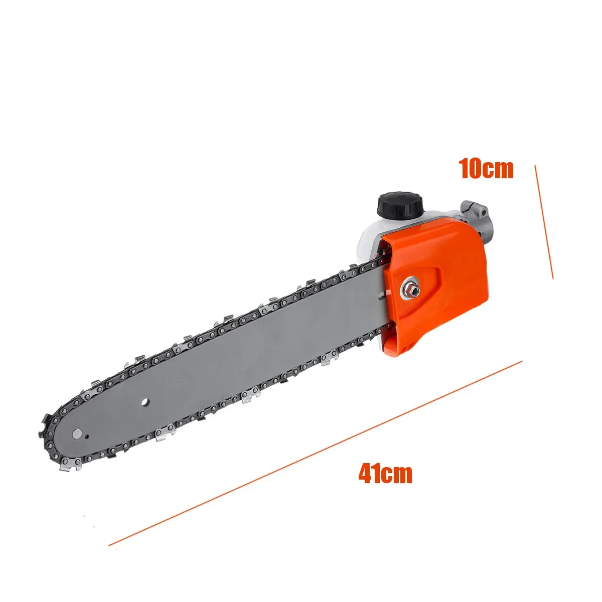 28mm 9 Spline Pole Chainsaw Saw Tree Cutter Tree Chainsaw Gearboxs Gear Head Tool +Chain+Guide Woodworking