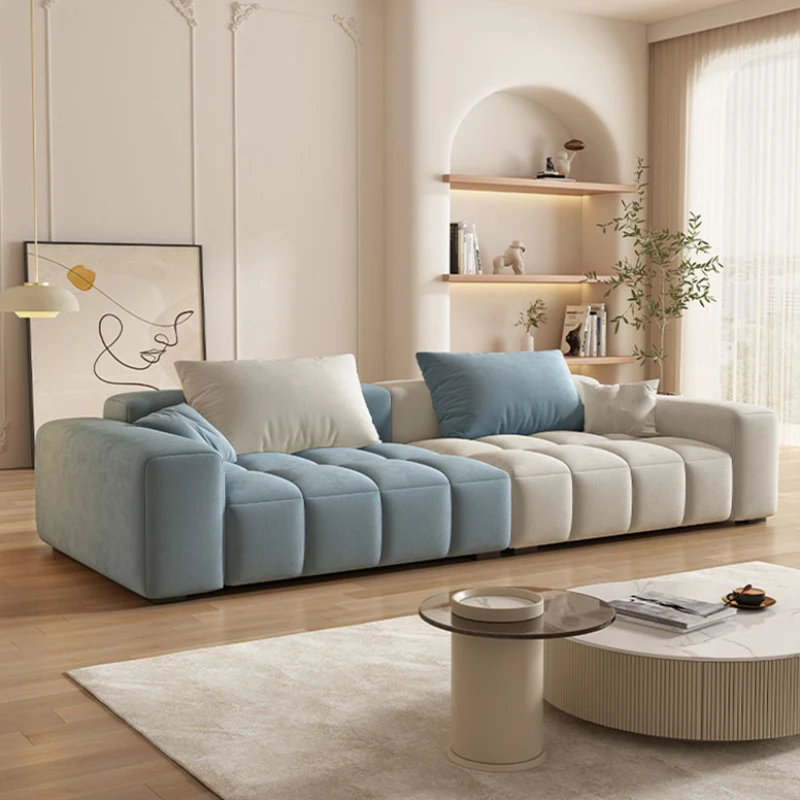 

Designer Large Sofa Nordic Puffs Comfortable Modern White Sofa Modern Salon Luxury Lounge Meuble Living Room Furniture