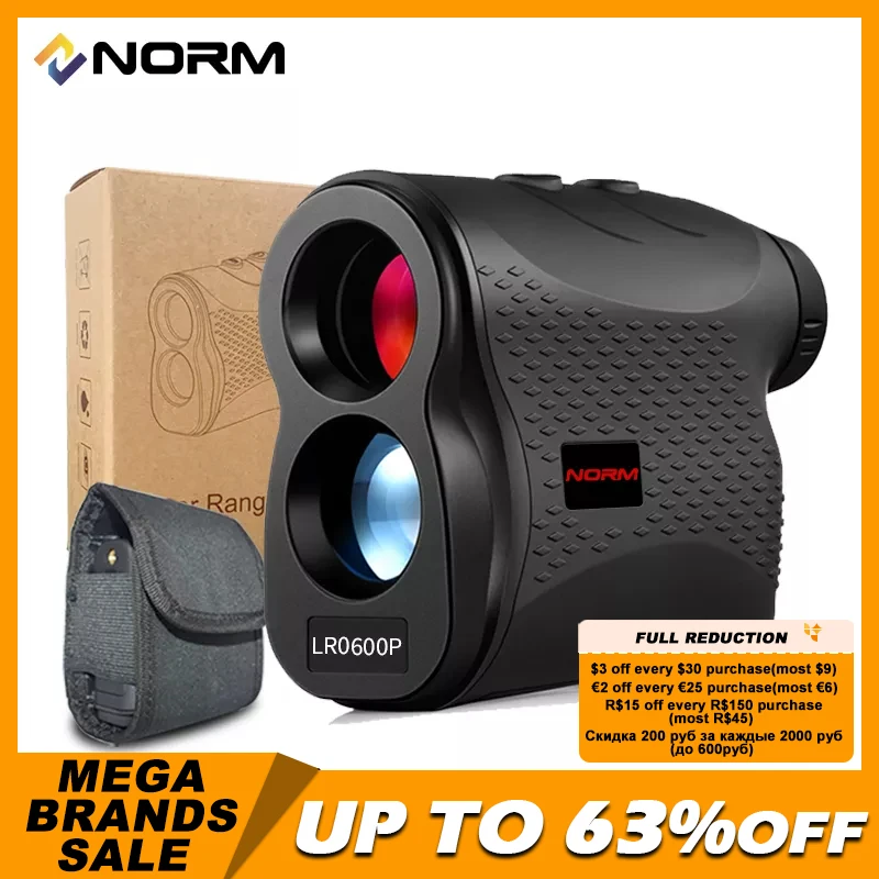 

NORM Laser Rangefinder 600M 900M 1200M 1500M Laser Distance Meter for Golf Sport, Hunting, Survey