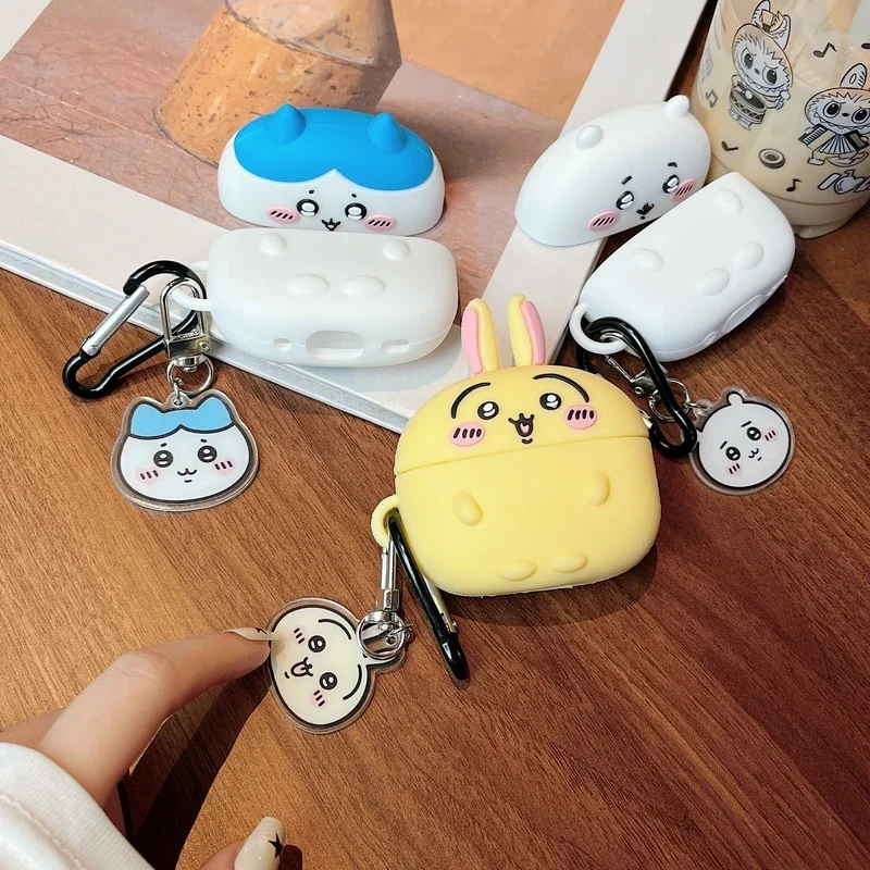 Милый мультяшный аниме-чехол для наушников Chiikawa для Airpods 1, 2, 3, 4 Pro 2, 3, защитный мягкий силиконовый чехол для беспроводной Bluetooth-гарнитуры