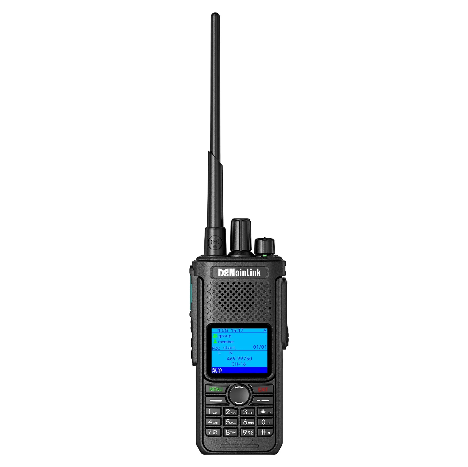 DMR Analog 4G Dual Mode POC IP68 Walkie Talkie LTE-FDD UHF 400-480MHz 2500mAh Two Way Radio GPS Optional Group Call 128CH Radio