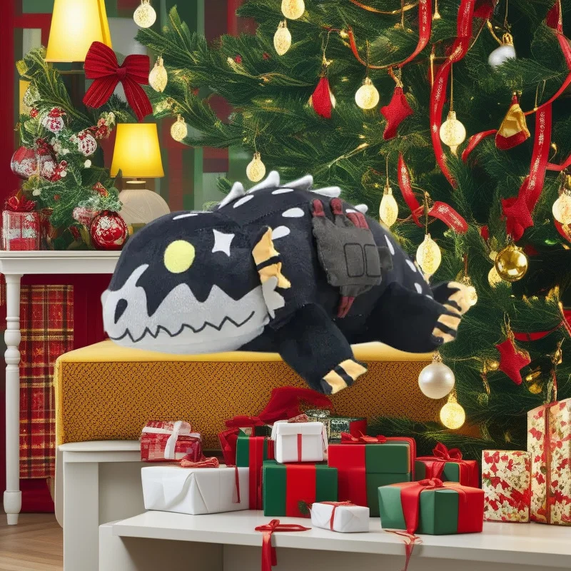 

Игра под давлением, плюшевая кукла, ужас, веер, художественная мягкая игрушка, жуткий домашний дисплей, вечерние, центральный подарок для детей, Рождество