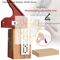 0-180 Degree Angle Gauge Woodworkers Edge Ruler Aluminum Alloy Protractor Angle Finder Ruler Precision Carpenter Measuring Tool