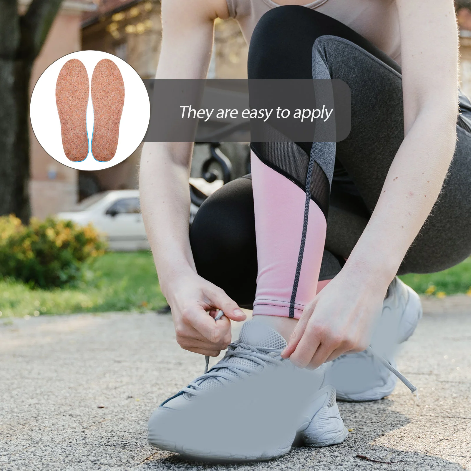 Breathable Shoe Cushions Heel Cushioning Shock Insoles Replacement Pairs Cork Shoe Cushions Shock Absorbing Shoe Cushions Heel