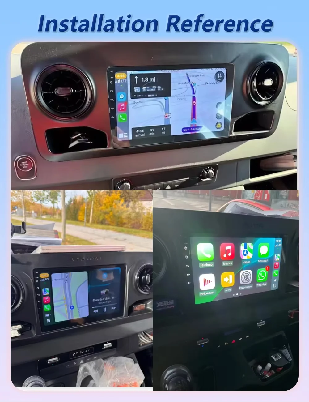Car Radio For Mercedes - Benz Sprinter W907 910 2018+ Android Auto Navigation Multimedia Video Player Carplay Radio Samochodowe