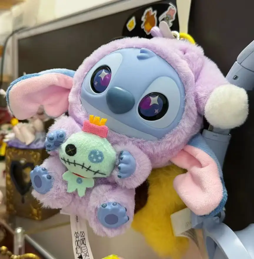 

Genuin Lilo & Stitch Eat Something Before Sleep Blind Box Plush Doll Cute Pajamas Stitch Kids Toy Bag Pendant Gift