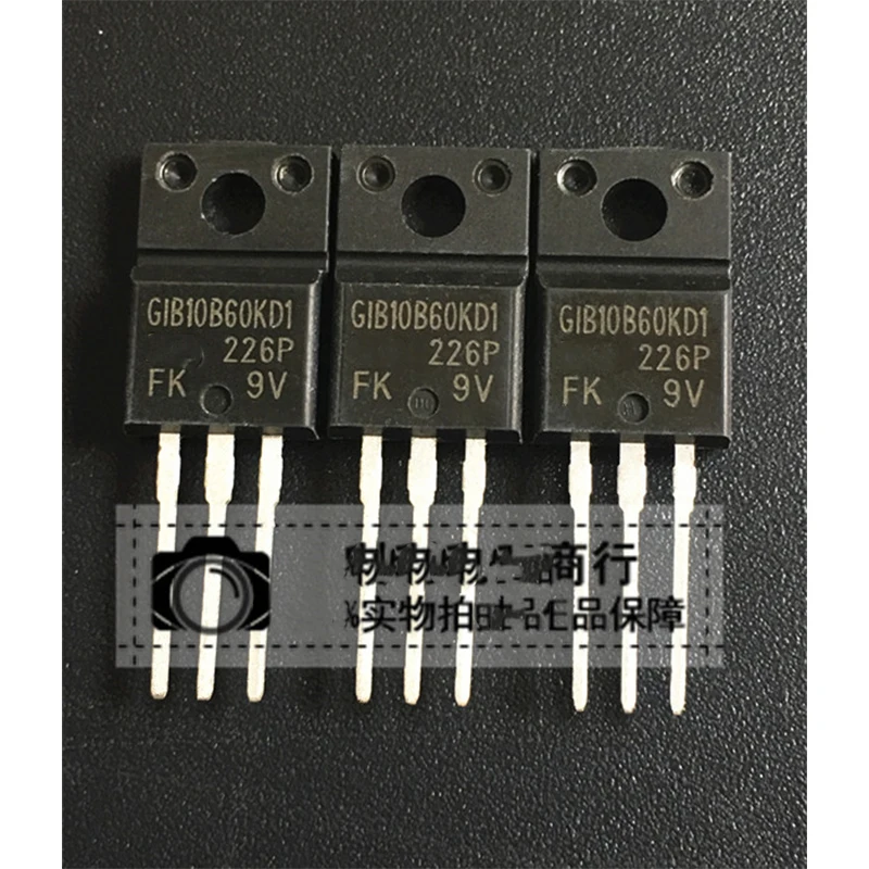 10PCS-20PCS IRGIB10B60KD1 GIB10B60KD1 TO-220F 10A 600V IGBT FET Brand New and original