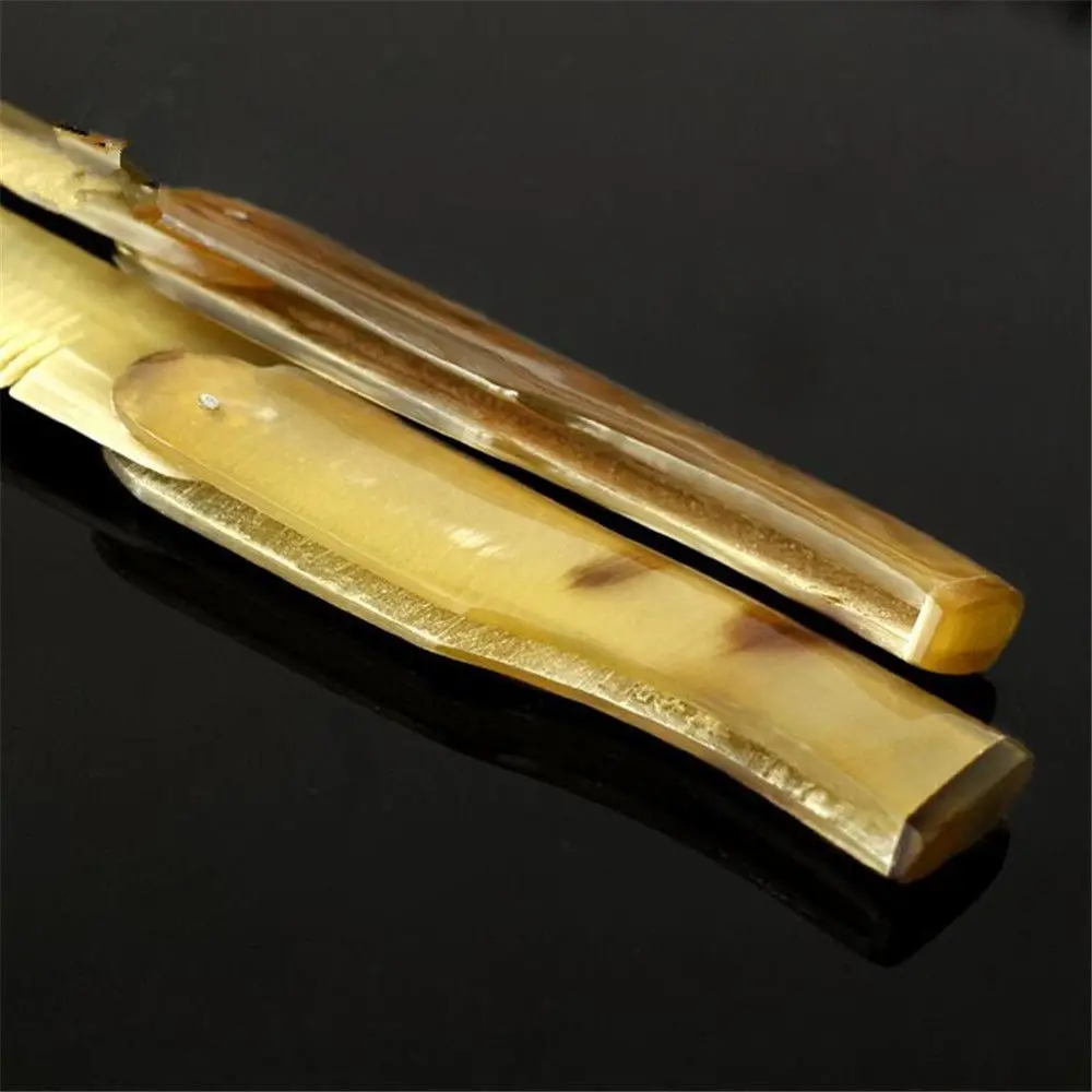 

Fashion Hair Styling Tool Hairdressing Massage Comb Yak Horn Comb Foldable Hair Care Tool