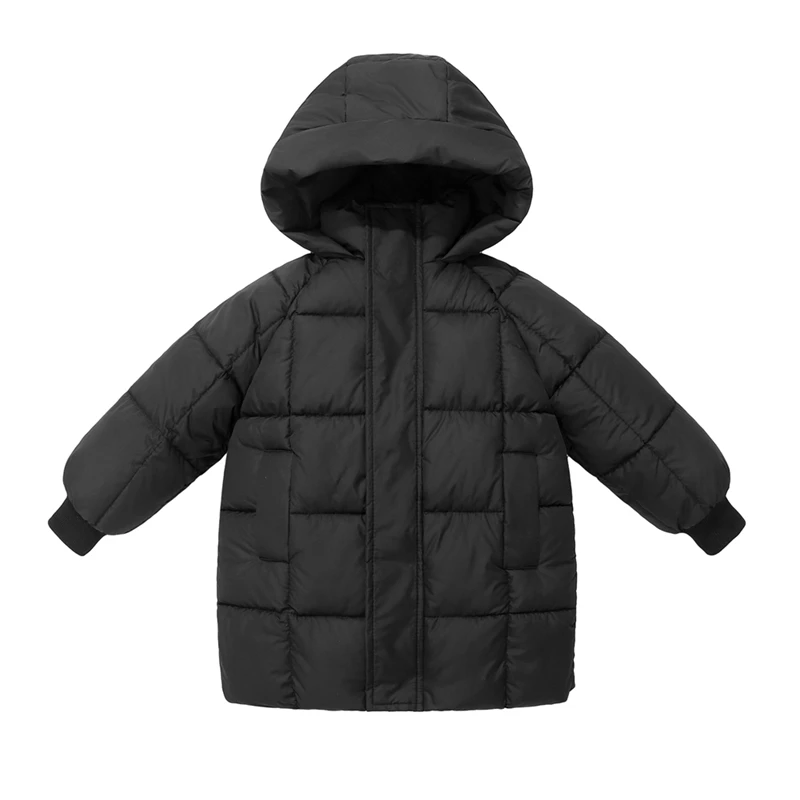 2-7 anni Bambini Ragazzi Ragazze Outdoor Giù Cappotto invernale caldo Tinta unita Parka Abbigliamento sportivo per escursionismo Arrampicata