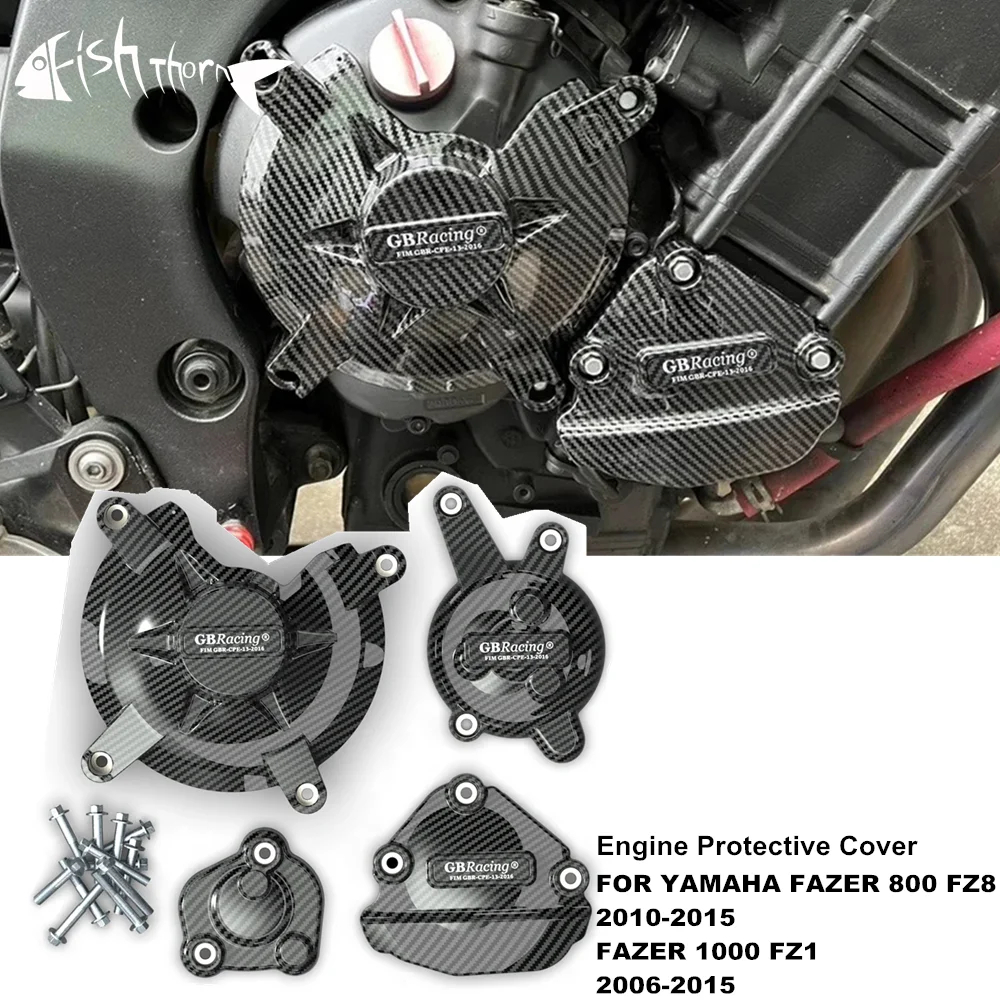 

FOR YAMAHA FAZER 800 FZ8 2010-2015 FAZER 1000 FZ1 2006-2015 Motorcycle Engine Cover Sets Bonnet Protector Engine Cover