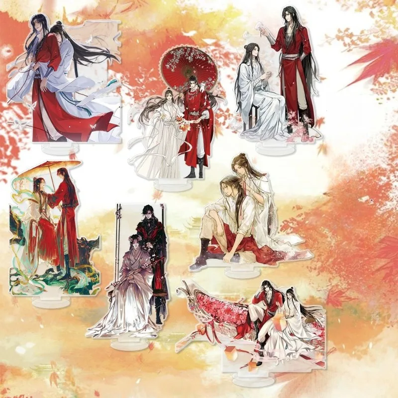 

TianGuan Ci Fu Acrylic Model Stand Plate Desk Decor Xie Lian Hua Cheng Cosplay Collection Gift Anime Heaven Official's Blessing