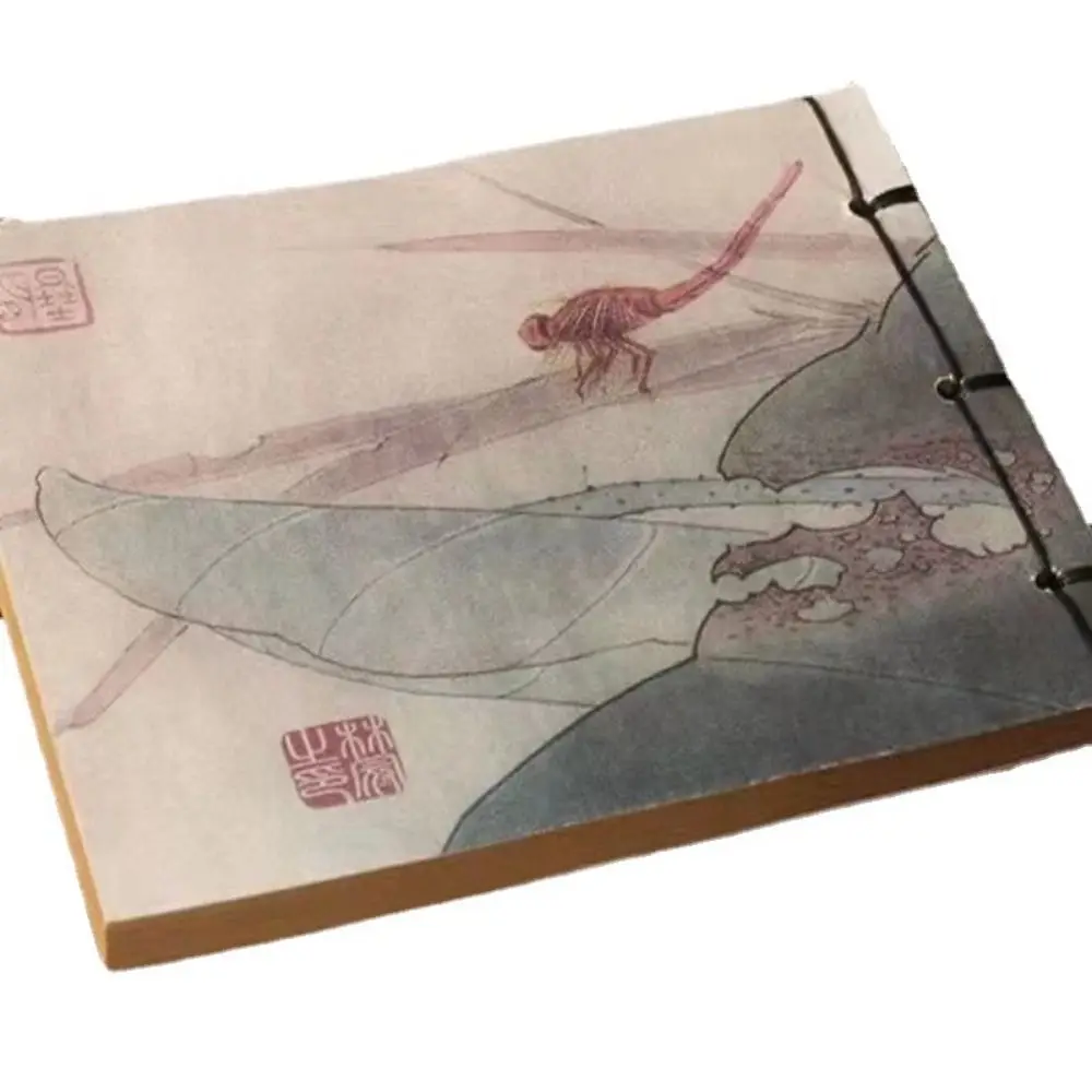 Ancient Style Ancient Style Sketchbook Tassel Line Package Lotus Vintage Line-bound Sketchbook Thread-bound Handmade view 4