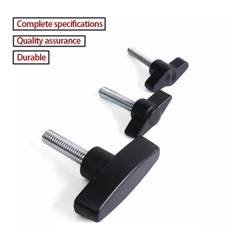 T-Handle Hand Twist Screw 304 Stainless Steel With Plastic Bakelite Knob M5 To M10