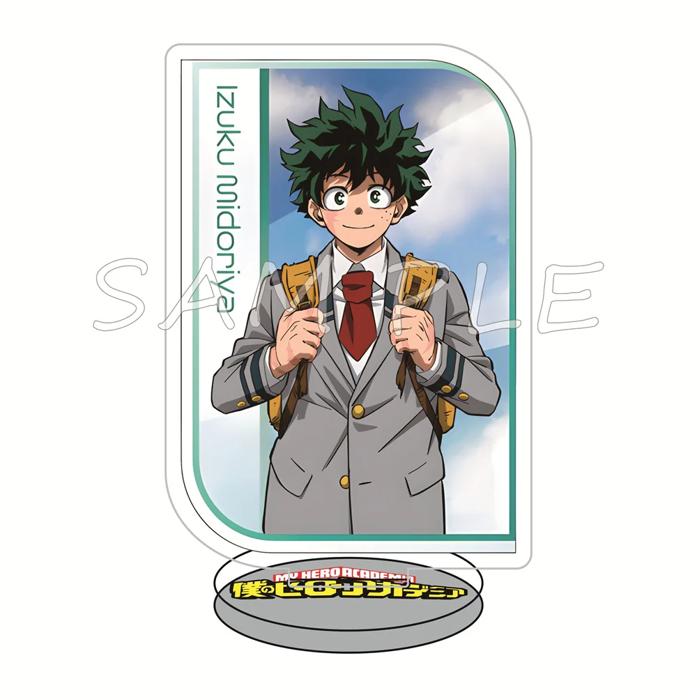My Hero Academia 10cm Acrylic Stand keychain High School Uniform Anime Merch Desktop Display Ornament Fan Collection Gift