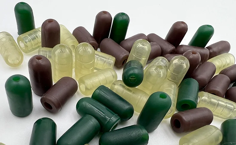 ShareShark 50/100 Stück Karpfenangel-Schutzperlen Weiche Gummi-Wirbel-Schutzpuffer Rig-Perlen Angelzubehör – Detail 11