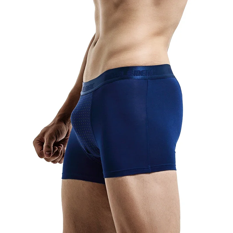 1 قطعة Sweatpants البريطانية ملابس داخلية للرجال الرجال سراويل داخلية للرجال مشروط قيعان المغناطيس الصيف تنفس الشباب سراويل بوكسر