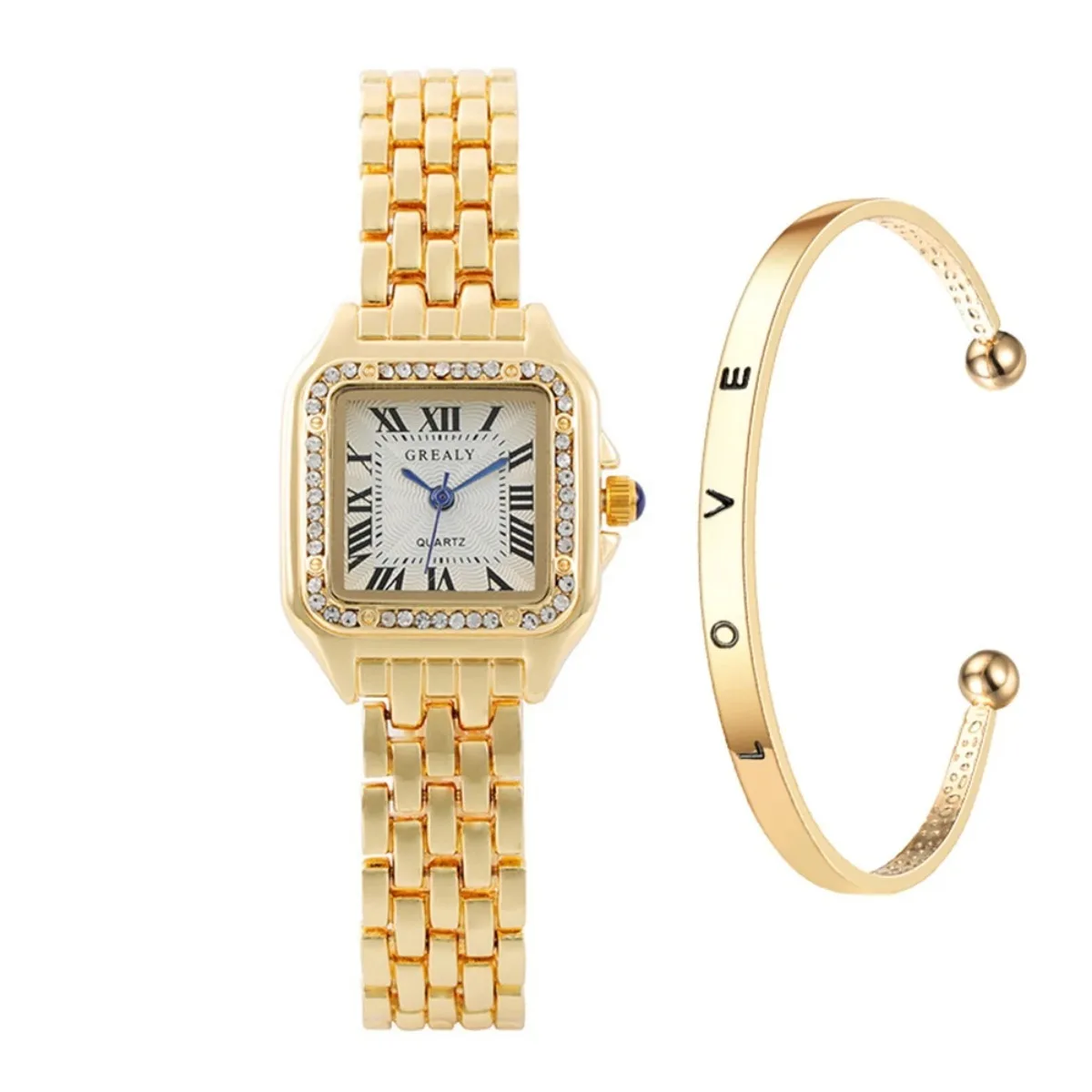 B Gold and Bracelet