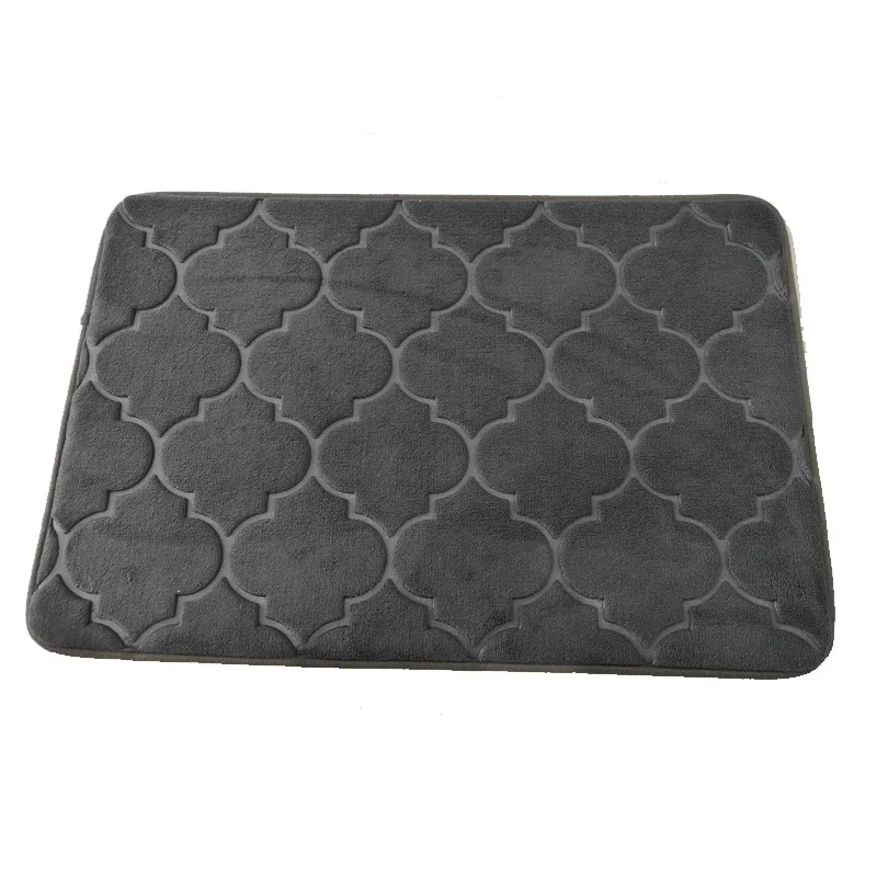 Badezimmer Fuß matte Memory Foam Pad Kopfstein pflaster geprägt Bad Bade matte rutsch feste Teppiche schnelle Wasser aufnahme Duschraum matte