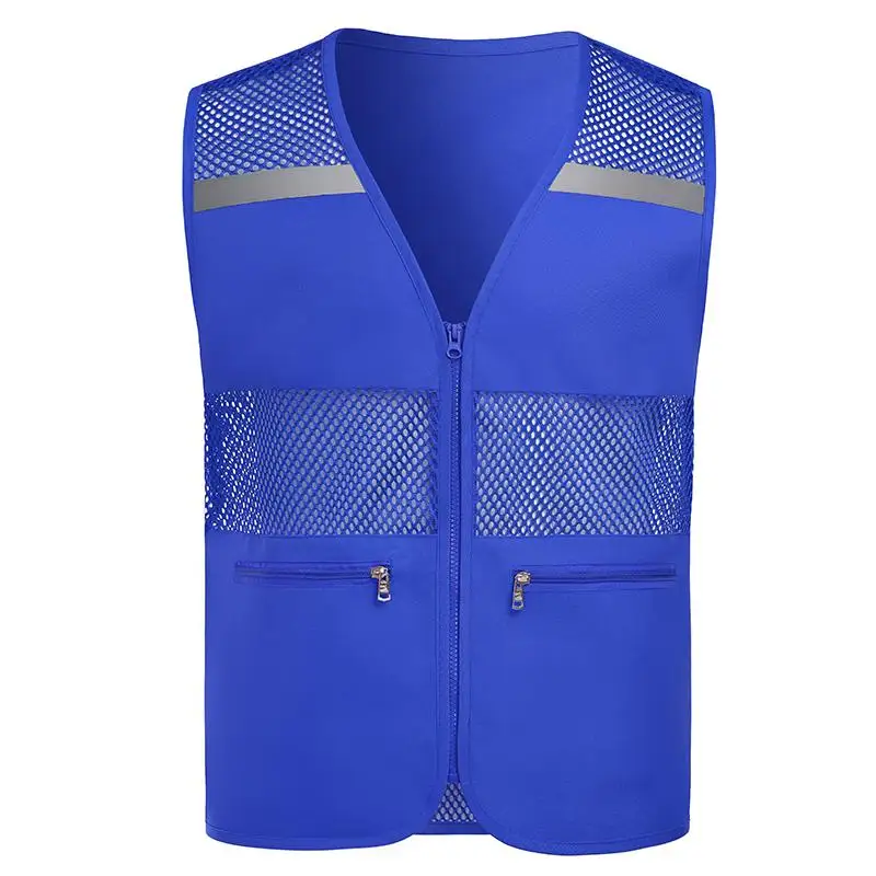 Outdoor Men's Mesh Vest Customized Personalized Printing Logo Summer Supermarket Store Volunteer Work Clothes Top