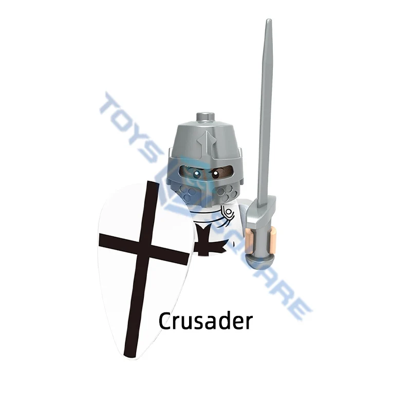 The Medieval Spartacus Centurion Crusader Rome Commander Heavy Infantry Arvoesine Model Blocks MOC Bricks Set Gifts Toys X0164