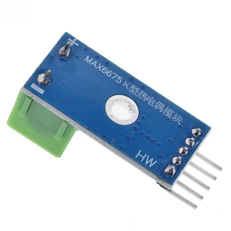 AA60-MAX6675 Temperature Sensor Module K Type SPI Interface Thermocouple& Wire 0-1024℃ Temperature Degrees Readout Board Range