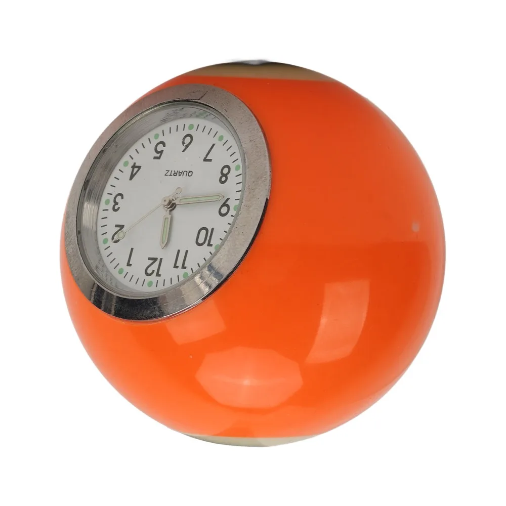 Table Clock Ball Ball Shape Table Clock Resin 57mm Resin Clock Billiards Ball Clock Bar Use