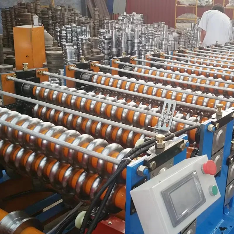Aluminum Steel Double Layer Roll Forming Machine