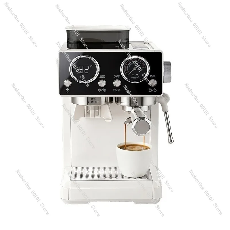 Smart Touch Semi Automatic Espresso Coffee Machine Hot Cold Dual Extraction Home Use Grinding Milk Frothing All In One Latte