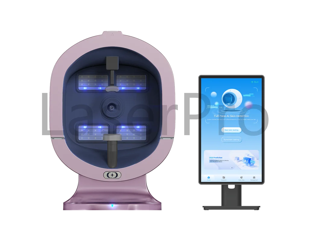 المهنية AI سحابة متصلة الجلد صورة محلل الوجه تحليل بشرة الوجه ذكي AI التشخيص جهاز تجميل للصالونات #4