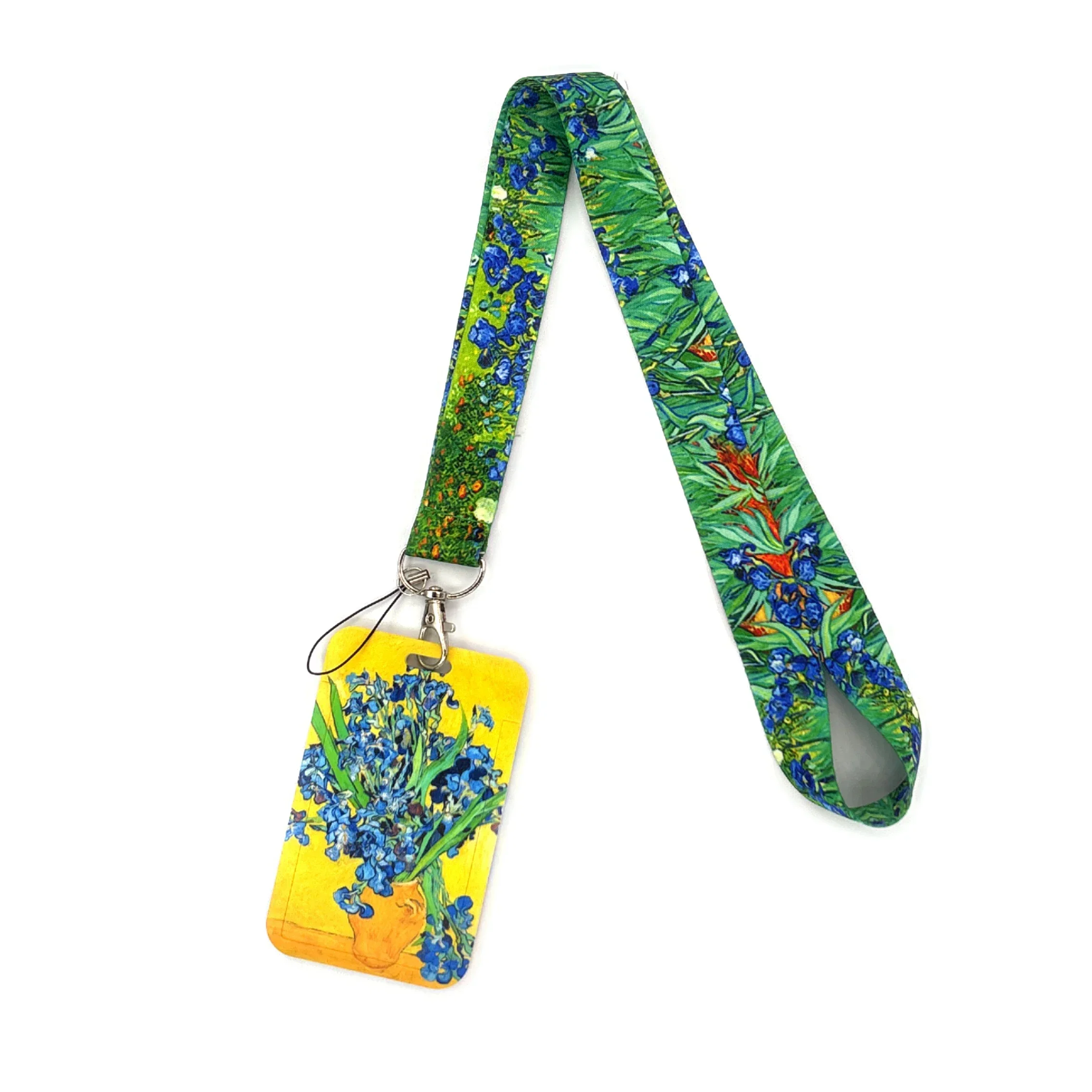 Van Gogh-Serie Kartenhalter Lanyard Kamera Umhängeband Kreditkartenetui Ausweishalter Ausweise Schutz Kartenhalter