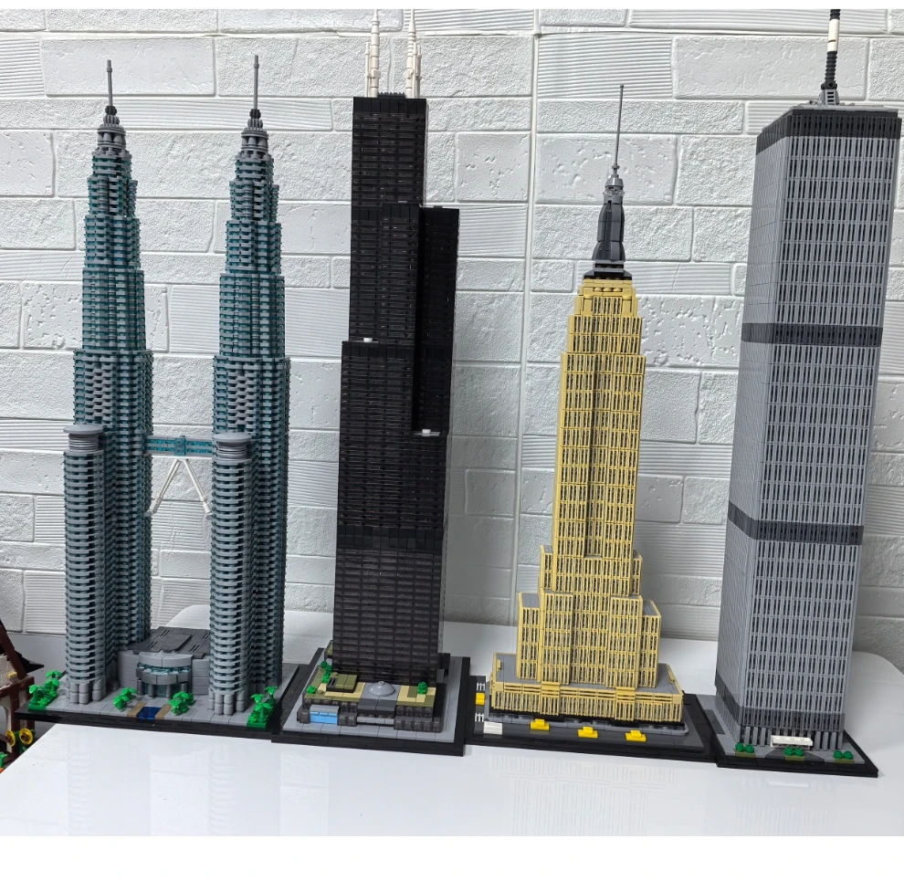 MOC-21046 127129  Dimon Willis Tower 1:800 Scale Building Model Blocks ﻿