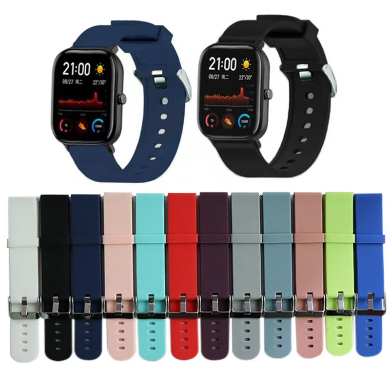 Cinturino in silicone morbido 22mm per samsung Galaxy wtch 3 45mm Gear S3 Huawei watch GT GT2 46mm cinturino per cinturino per Amazfirt GTR 3 Pro