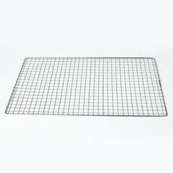Wholesale 2pcs/4pcs 30x45cm Galvanized Iron BBQ Cooking Net for Vegetables Seafood Camping Grill Mesh Outdoor Charcoal Tool