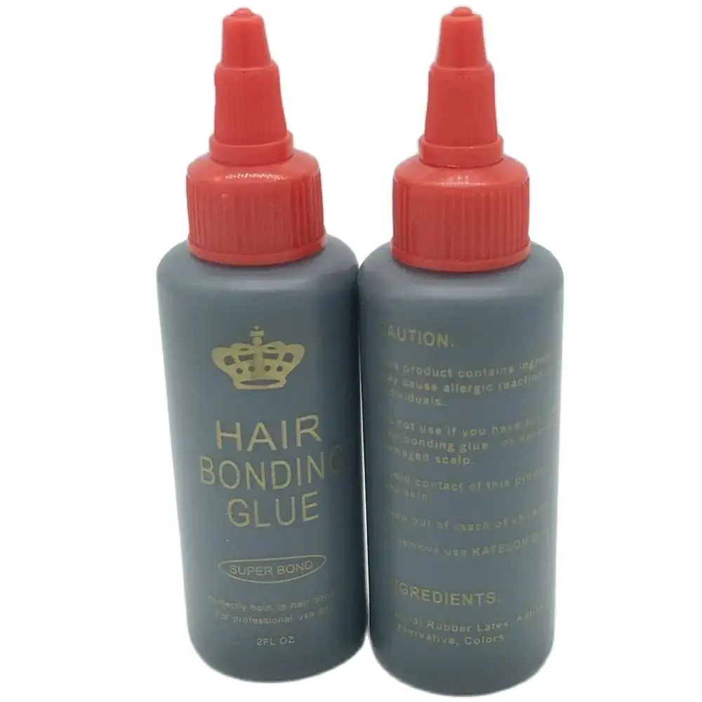 Venta al por mayor, 1 Oz/2 Oz/4Oz, 30 ml/60ml/118ml, pegamento adhesivo para trama de cabello ack, enlace para tejido de cabello