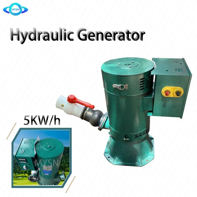 

5000W Copper Wire Oblique Excitation Hydraulic Turbine Generator 220v automatic voltage-stabilizing leakage protection