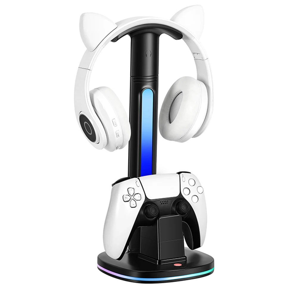 

Controller Charging Station with LED Light Game Handle Charger Base 5V 2.4A Controller Docking Station Type-C Charging Cable