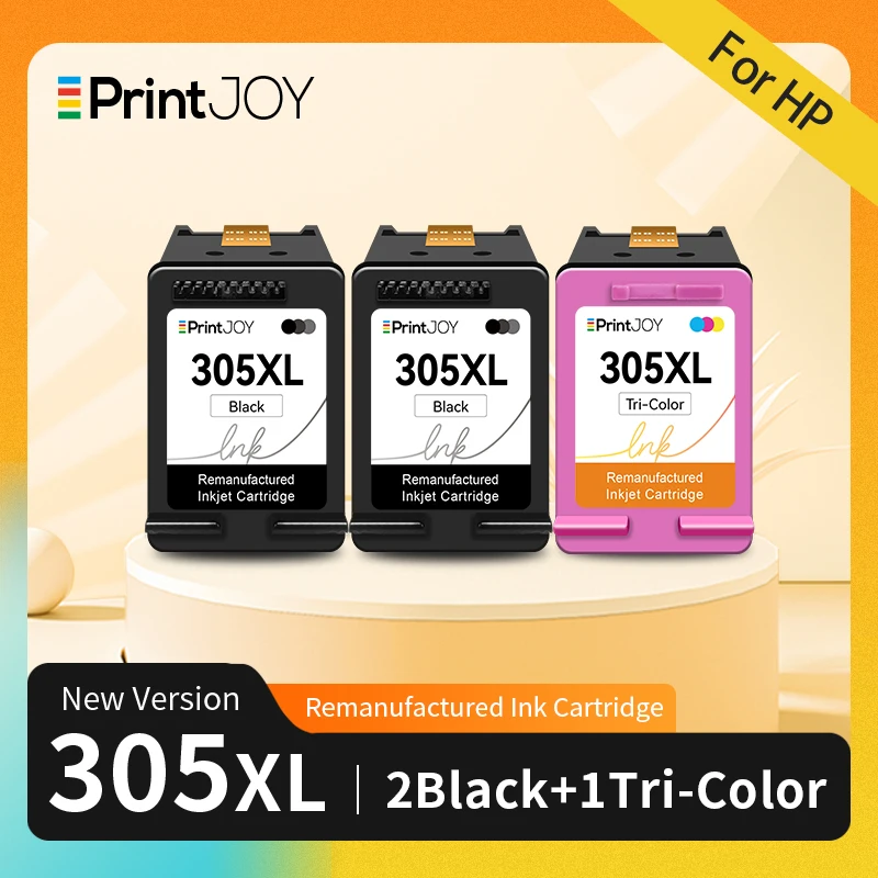 Printjoy Remanufactured replacement For HP 305 XL  HP305 Ink Cartridge For HP DeskJet 1210 1212 2710 2720 4110 printer