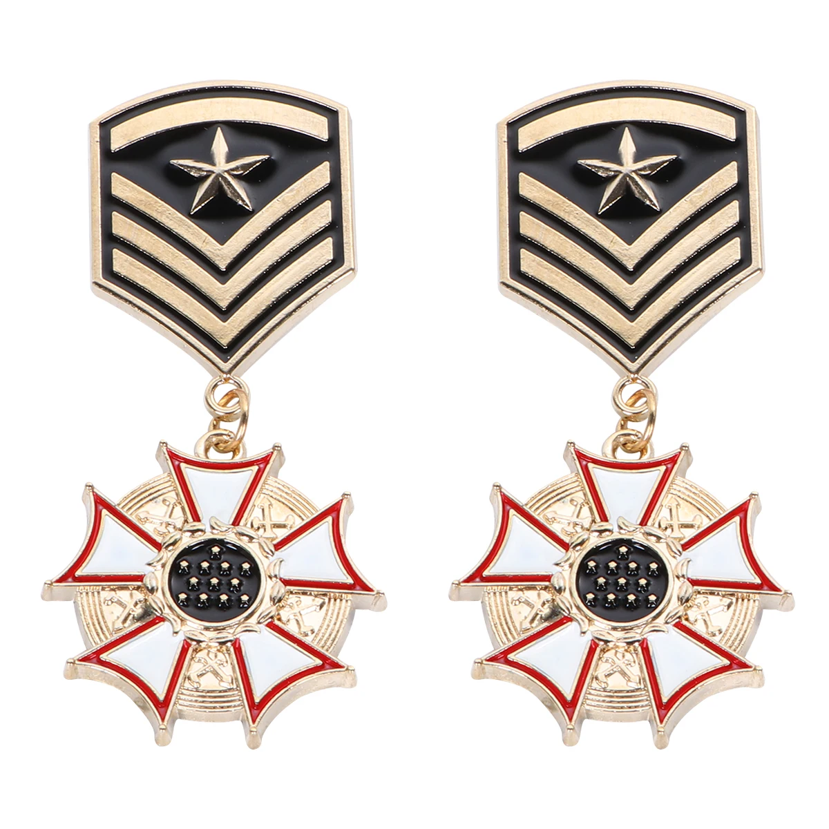 

American Flag Brooch Pin Premium Material Durable Casual Clothes Accessory Breastpin Gift For Friends Family Students