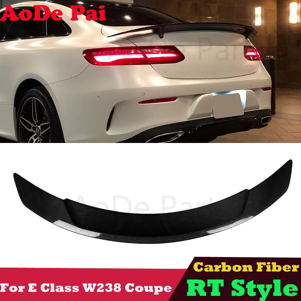 W238 RT Style Spoiler Carbon Fiber Rear Trunk Wings Boot Lip for Mercedes Benz E Class W238 C238 2017-2023