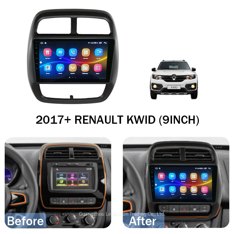 Universale Android Autoradio Navigazione GPS Autoradio Auto 1 + 16GB Wifi Android Car Audio Per RENAULT KWID 9 POLLICI