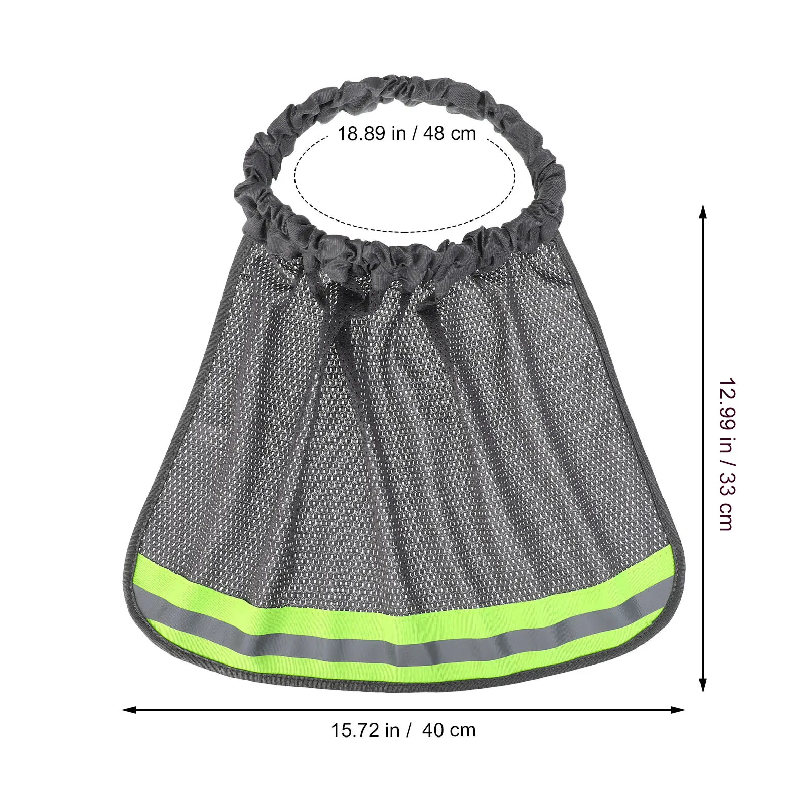 발루에 안전모 햇빛 가리개 목 보호대 반사 스트립 포함 야외 건설용 UV 차단 액세서리