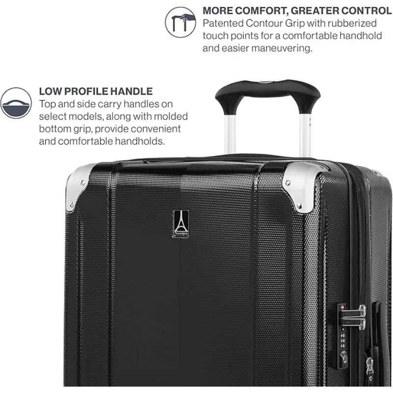 Travelpro Pathways 3 Hardside Expandable Luggage, 8 Spinner Wheels, Lightweight Hard Shell Suitcase 3 Piece Set (21/25/28)