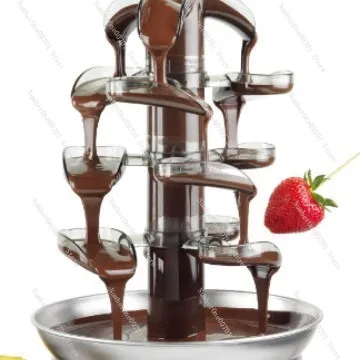 Fuente de Chocolate Desmontable de 4 Niveles, Mezcladora de Chocolate, Enchufe EU/US/UK, Modelo XW-001E-2