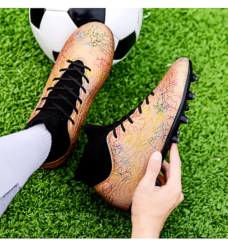 

Профессиональные тренировочные кроссовки с длинными шипами, противоскользящие, износостойкие футбольные бутсы для занятий спортом на открытом воздухе для мужчин и женщин