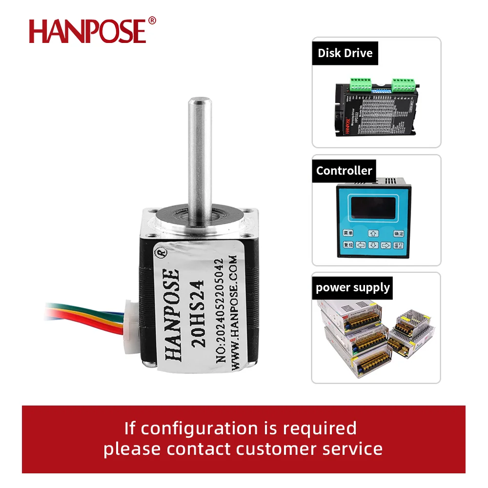 HANPOSE Nema 8 Stepper Motor 20HS24 20HS34 20HS40 20HS50 0.8A 12mN.m  20 Series stepper motor For game machines