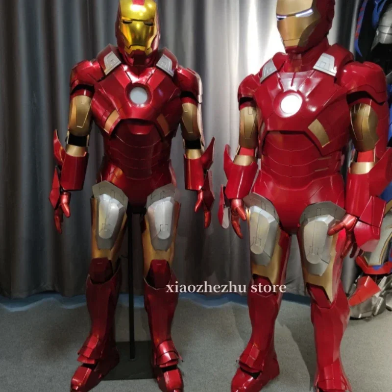 Marvel Iron Man Adult Children Wear Iron Man 1:1 Real People Wearing Clothing Props Armor Cosplay Anime Robots Suit Set Gift