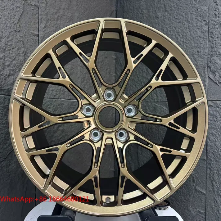 Gold Forged Aluminum 6061-T6 Wheels Cost Effective Spoke Design 1-Year Warranty Factory DirectW205,W213,W166,X156,W257